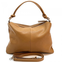 Alive With Style 'Lunaria' Italian Leather Handbag/Shoulder Bag/Cross Body Bag in Yellow-Lavender-Jacaranda-Green-Navy-LtTaupe-Red-Cobalt-Cream-White-Orange-Wine-Fuchsia-Animal-Brown-Black-Bronze-Petrol-Pink-DrkRed-LtGreen-DrkGreen-Purple-Tan-Grey-IceBlue