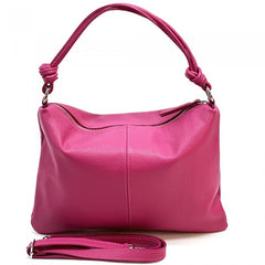 Alive With Style 'Lunaria' Italian Leather Handbag/Shoulder Bag/Cross Body Bag in Yellow-Lavender-Jacaranda-Green-Navy-LtTaupe-Red-Cobalt-Cream-White-Orange-Wine-Fuchsia-Animal-Brown-Black-Bronze-Petrol-Pink-DrkRed-LtGreen-DrkGreen-Purple-Tan-Grey-IceBlue
