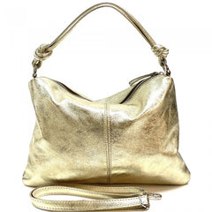 Alive With Style 'Lunaria' Italian Leather Handbag/Shoulder Bag/Cross Body Bag in Silver-Yellow-Sage-Taupe-Red-Cream-White-Fuchsia-Black-Pink-LtGreen-Tan-IceBlue-Gold