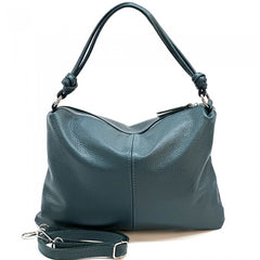 Alive With Style 'Lunaria' Italian Leather Handbag/Shoulder Bag/Cross Body Bag in Yellow-Lavender-Jacaranda-Green-Navy-LtTaupe-Red-Cobalt-Cream-White-Orange-Wine-Fuchsia-Animal-Brown-Black-Bronze-Petrol-Pink-DrkRed-LtGreen-DrkGreen-Purple-Tan-Grey-IceBlue