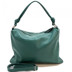 Alive With Style 'Lunaria' Italian Leather Handbag/Shoulder Bag/Cross Body Bag in Yellow-Lavender-Jacaranda-Green-Navy-LtTaupe-Red-Cobalt-Cream-White-Orange-Wine-Fuchsia-Animal-Brown-Black-Bronze-Petrol-Pink-DrkRed-LtGreen-DrkGreen-Purple-Tan-Grey-IceBlue