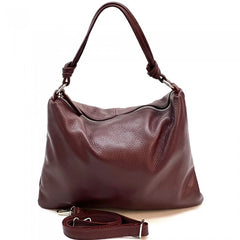 Alive With Style 'Lunaria' Italian Leather Handbag/Shoulder Bag/Cross Body Bag in Yellow-Lavender-Jacaranda-Green-Navy-LtTaupe-Red-Cobalt-Cream-White-Orange-Wine-Fuchsia-Animal-Brown-Black-Bronze-Petrol-Pink-DrkRed-LtGreen-DrkGreen-Purple-Tan-Grey-IceBlue