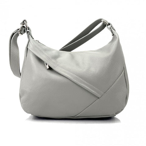 Alive With Style 'Giada' Leather Shoulder/Cross Body Bag in Wine-Black-Grey-Pink-Fuchsia-Light Taupe-Cream-Light Pink-Tan/Blue-Brown-Cobalt-White-Yellow-Mushroom-Orange-Dark Blue-Sage-Purple-Taupe