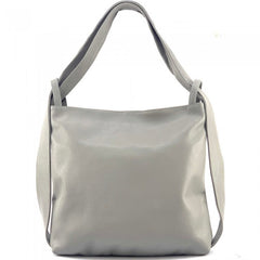 Alive With Style 'Greta GM' Leather Shoulder Bag/Backpack in Fuchsia-Jade-Red-Dark Brown-Black-White-Dark Grey-Ice Blue-Pink-Salmon-Cream-Cobalt-Tan-Rose-Emerald-BrightGreen-Turquoise-Jacaranda-Grey-Green-Taupe-Chocolate-Pink-Yellow-Sage-Navy-Beige