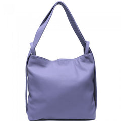 Alive With Style 'Greta GM' Leather Shoulder Bag/Backpack in Fuchsia-Jade-Red-Dark Brown-Black-White-Dark Grey-Ice Blue-Pink-Salmon-Cream-Cobalt-Tan-Rose-Emerald-BrightGreen-Turquoise-Jacaranda-Grey-Green-Taupe-Chocolate-Pink-Yellow-Sage-Navy-Beige