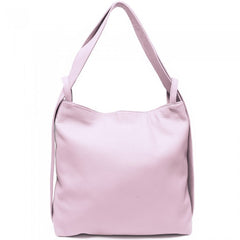 Alive With Style 'Greta GM' Leather Shoulder Bag/Backpack in Fuchsia-Jade-Red-Dark Brown-Black-White-Dark Grey-Ice Blue-Pink-Salmon-Cream-Cobalt-Tan-Rose-Emerald-BrightGreen-Turquoise-Jacaranda-Grey-Green-Taupe-Chocolate-Pink-Yellow-Sage-Navy-Beige