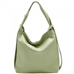 Alive With Style 'Greta GM' Leather Shoulder Bag/Backpack in Fuchsia-Jade-Red-Dark Brown-Black-White-Dark Grey-Ice Blue-Pink-Salmon-Cream-Cobalt-Tan-Rose-Emerald-BrightGreen-Turquoise-Jacaranda-Grey-Green-Taupe-Chocolate-Pink-Yellow-Sage-Navy-Beige