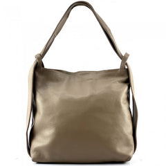 Alive With Style 'Greta GM' Leather Shoulder Bag/Backpack in Fuchsia-Jade-Red-Dark Brown-Black-White-Dark Grey-Ice Blue-Pink-Salmon-Cream-Cobalt-Tan-Rose-Emerald-BrightGreen-Turquoise-Jacaranda-Grey-Green-Taupe-Chocolate-Pink-Yellow-Sage-Navy-Beige