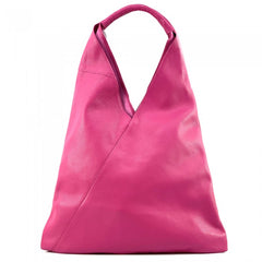 Alive With Style 'Vincenza' Leather Shoulder Bag in Watermelon-Cream-Cobalt-Jacaranda-Yellow-Black-Jade-Olive-Light Blue-Purple-Taupe-Navy-Tan-Dark Grey-Light Grey-Gold-Cream/Tan-Pink-Silver-DkRed-Lilic-Bge-Fuchsia-Orange-Green-White