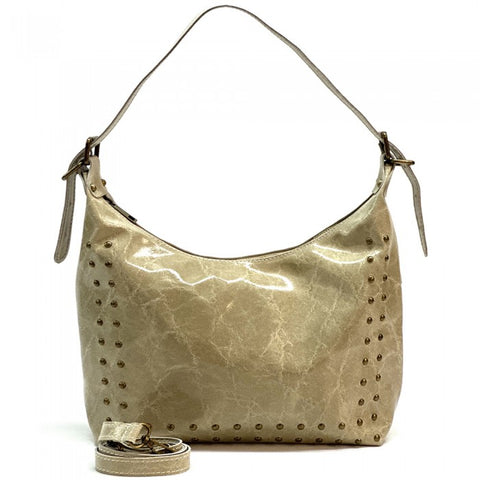 Alive With Style 'Riviera' Italian Leather Shoulder Bag/Cross Body Bag in Jade-Lime-Blue-Beige-Emerald-Taupe-White-Brown-Yellow-Black-Salmon-Red-Dark Taupe