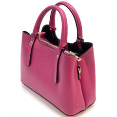 Alive With Style 'Giuseppina' Italian Leather Handbag/Shoulder Bag in White-Black-Fuchsia-Cream-Red-Navy-Ice Blue-Sage-Tan-Nude