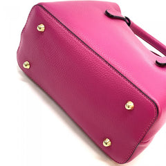 Alive With Style 'Giuseppina' Italian Leather Handbag/Shoulder Bag in Ice Blue-Navy-Red-White-Sage-Taupe-Black-Nude-Cream-Fuchsia