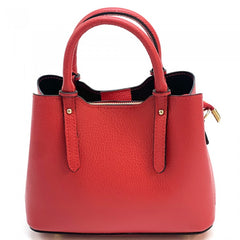Alive With Style 'Giuseppina' Italian Leather Handbag/Shoulder Bag in Ice Blue-Navy-Red-White-Sage-Taupe-Black-Nude-Cream-Fuchsia