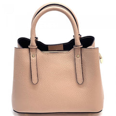 Alive With Style 'Giuseppina' Italian Leather Handbag/Shoulder Bag in Ice Blue-Navy-Red-White-Sage-Taupe-Black-Nude-Cream-Fuchsia
