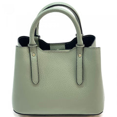 Alive With Style 'Giuseppina' Italian Leather Handbag/Shoulder Bag in Ice Blue-Navy-Red-White-Sage-Taupe-Black-Nude-Cream-Fuchsia