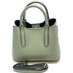 Alive With Style 'Giuseppina' Italian Leather Handbag/Shoulder Bag in White-Black-Yellow-Cream-Red-Sage-Nude-Pink-Taupe