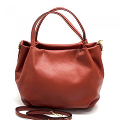 Alive With Style 'Sefora' Italian Leather Handbag in Yellow-Black-Lavender-DkRed-Purple-Camel-Jade-Red-Fuschia-Grey-Salmon-Turquoise-LgtGreen-Silver-Gold-Bronze-White-DkGreen-Rose-Cream-Navy-Sage-Olive-Blue-Orange-SkyBlue-DkGrey-Bordeaux-DkBrown-Taupe
