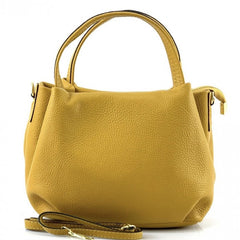 Alive With Style 'Sefora' Italian Leather Handbag in Yellow-Black-Lavender-DkRed-Purple-Camel-Jade-Red-Fuschia-Grey-Salmon-Turquoise-LgtGreen-Silver-Gold-Bronze-White-DkGreen-Rose-Cream-Navy-Sage-Olive-Blue-Orange-SkyBlue-DkGrey-Bordeaux-DkBrown-Taupe
