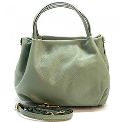 Alive With Style 'Sefora' Italian Leather Handbag in Yellow-Black-Lavender-DkRed-Purple-Camel-Jade-Red-Fuschia-Grey-Salmon-Turquoise-LgtGreen-Silver-Gold-Bronze-White-DkGreen-Rose-Cream-Navy-Sage-Olive-Blue-Orange-SkyBlue-DkGrey-Bordeaux-DkBrown-Taupe