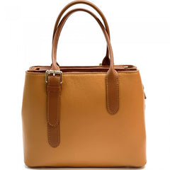 Alive With Style 'Kentia' Leather Handbag/Shoulder Bag/Cross Body Bag in Cream/Taupe-Pink-Black-Green-Beige-Cream-Tan/Brown-LtBlue/Navy-Yellow/Black-Taupe/Black-White-Orange/Tan-Cream/Tan-Navy