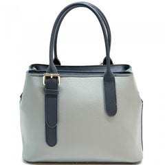 Alive With Style 'Kentia' Leather Handbag/Shoulder Bag/Cross Body Bag in Cream/Taupe-Pink-Black-Green-Beige-Cream-Tan/Brown-LtBlue/Navy-Yellow/Black-Taupe/Black-White-Orange/Tan-Cream/Tan-Navy