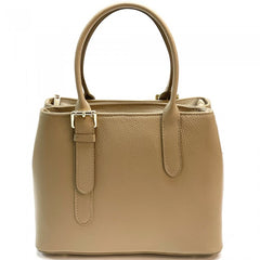 Alive With Style 'Kentia' Leather Handbag/Shoulder Bag/Cross Body Bag in Cream/Taupe-Pink-Black-Green-Beige-Cream-Tan/Brown-LtBlue/Navy-Yellow/Black-Taupe/Black-White-Orange/Tan-Cream/Tan-Navy