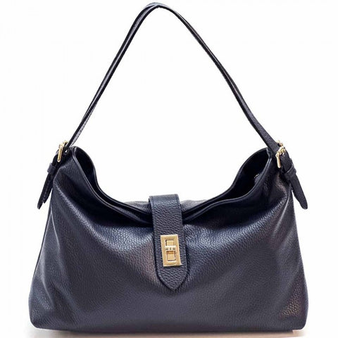 Alive With Style 'Carmina' Italian Leather Shoulder/Cross Body Bag in Tan-Navy-Ice Blue-Black-Ginger-Cream-Pink-Taupe-White-Sage