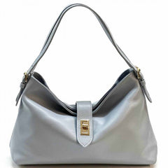 Alive With Style 'Carmina' Italian Leather Shoulder/Cross Body Bag in Tan-Navy-Ice Blue-Black-Ginger-Cream-Pink-Taupe-White-Sage