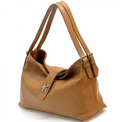 Alive With Style 'Carmina' Italian Leather Shoulder/Cross Body Bag in Tan-Navy-Ice Blue-Black-Ginger-Cream-Pink-Taupe-White-Sage