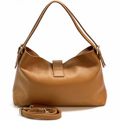 Alive With Style 'Carmina' Italian Leather Shoulder/Cross Body Bag in Tan-Navy-Ice Blue-Black-Ginger-Cream-Pink-Taupe-White-Sage