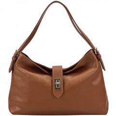 Alive With Style 'Carmina' Italian Leather Shoulder/Cross Body Bag in Tan-Navy-Ice Blue-Black-Ginger-Cream-Pink-Taupe-White-Sage