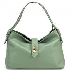 Alive With Style 'Carmina' Italian Leather Shoulder/Cross Body Bag in Tan-Navy-Ice Blue-Black-Ginger-Cream-Pink-Taupe-White-Sage