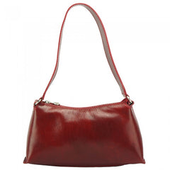 Alive With Style 'Priscilla' Italian Leather Shoulder Bag/Handbag in Red-Green-Navy-Black-Tan-Brown-Dark Brown