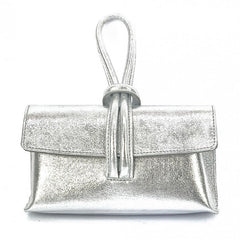 Alive With Style 'Rosita' Italian Leather Clutch/Cross Body Bag in Dark Green-Purple-Dark Taupe-Navy-Chocolate-Blue-Silver-Gold-Rose-Pink-Cobalt-Dark Red-Cream-Green-Orange-Taupe-Yellow-Teal-Fuschia-Tan-Mauve-White-Red-Black-Light Taupe