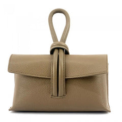 Alive With Style 'Rosita' Italian Leather Clutch/Cross Body Bag in Dark Green-Purple-Dark Taupe-Navy-Chocolate-Blue-Silver-Gold-Rose-Pink-Cobalt-Dark Red-Cream-Green-Orange-Taupe-Yellow-Teal-Fuschia-Tan-Mauve-White-Red-Black-Light Taupe