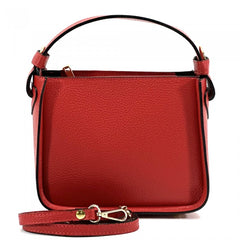 Alive With Style 'Queen' Leather Handbag/Shoulder Bag in Purple-Taupe-Yellow-Blue-Olive-Red-Tan-Wine-Ice Blue-Black-Chocolate-Light Taupe-Green-Light Blue-Navy