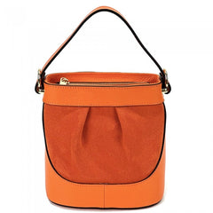 Alive With Style 'Marina' Italian Leather and Suede Handbag/Shoulder Bag in Dark Green-Brown-Black-Dark Brown-Dark Taupe-Light Brown