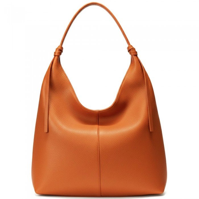 Alive With Style 'Flavia' Italian Leather Shoulder Bag in Lemon-Orange-Cream-White-White/Beige-BrightBlue-LightBlue-Jacaranda-Beige-Green-Fuchsia-Black-Gold-Rose-Red-Sage-Ice Blue
