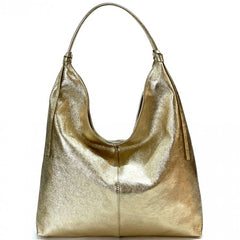 Alive With Style 'Flavia' Italian Leather Shoulder Bag in Lemon-Orange-Cream-White-White/Beige-BrightBlue-LightBlue-Jacaranda-Beige-Green-Fuchsia-Black-Gold-Rose-Red-Sage-Ice Blue