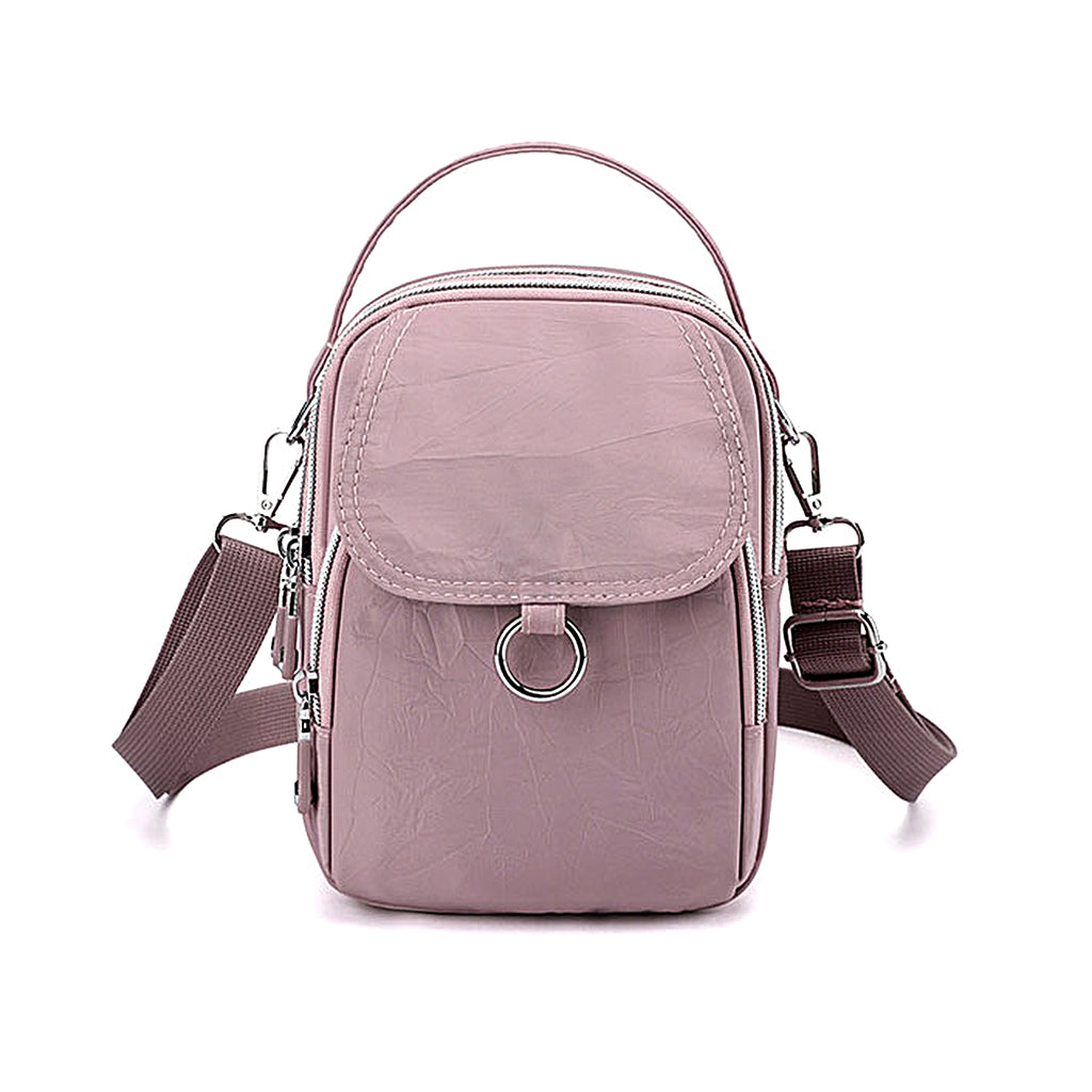 Alive With Style 'Chi Chi' Shoulder/Cross Body Bag by Sassy Duck in Dusty Pink-Sage Green