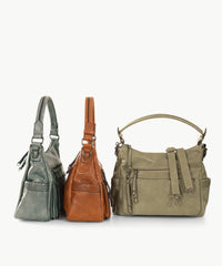 Alive With Style 'Alexa' Shoulder/Cross Body Bag by Sassy Duck in Blue-Tan-Green