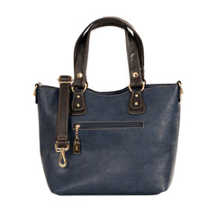 Alive With Style 'Tilly' Tote and Cross Body Bag Set of 2 by Sassy Duck in Black-Navy-Rust
