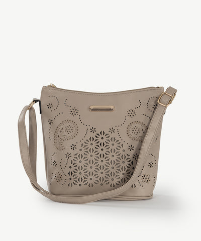 Alive With Style 'Andorra' Shoulder/Cross Body Bag by Sassy Duck in Beige-Tan-Nude