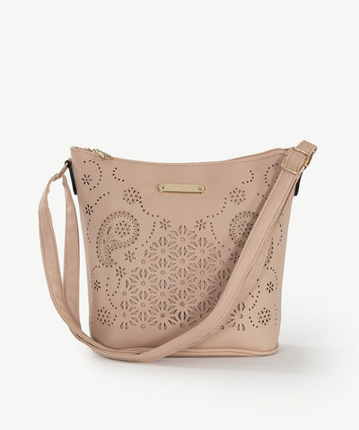 Alive With Style 'Andorra' Shoulder/Cross Body Bag by Sassy Duck in Nude