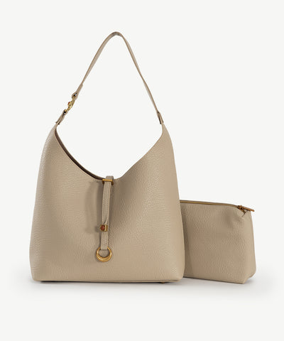 Alive With Style 'Jaipur' Tote/Shoulder Bag by Sassy Duck in Tan-Beige