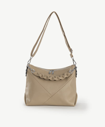 Alive With Style 'Valencia' Shoulder/Cross Body Bag by Sassy Duck in Beige