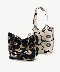 Alive With Style 'Florabunda' Shoulder Bag/Tote by Sassy Duck in Cream-Black