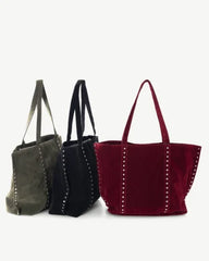 Alive With Style 'Desiree' Shoulder Bag/Tote by Sassy Duck in Burgundy-Olive-Black