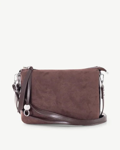 Alive With Style 'Zoe' Shoulder/Cross Body Bag by Sassy Duck in Black-Chocolate-Olive