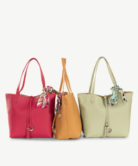 Alive With Style 'Adina' Shoulder Bag/Tote by Sassy Duck in Green-Tan-Red